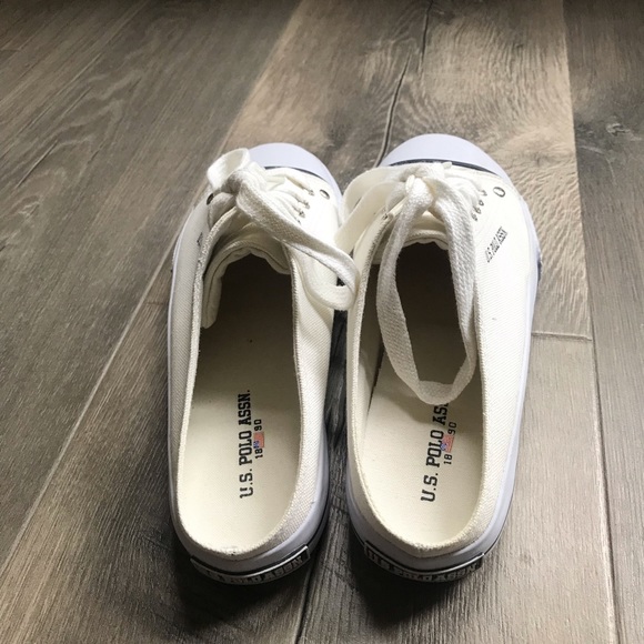 U.S. Polo Assn. White Open Back Shoes - Picture 2 of 7